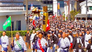 【岸城神社 の 宮入 は こなから坂 を だんじり が一気に駆け上がります🏃‍♀️💨💨】岸和田 旧市 岸城神社 宮入り 岸和田だんじり 岸和田まつり