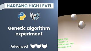Genetic algorithm experiment with Harfang High Level