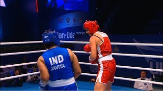 QF (W+81kg) KAVALEVA Katsiaryna (BLR) vs KAVITA Kavita (IND) /AIBA WWCHs Ulan Ude 2019