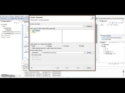 Generate Javadoc in Eclipse Generate Javadoc in Eclipse