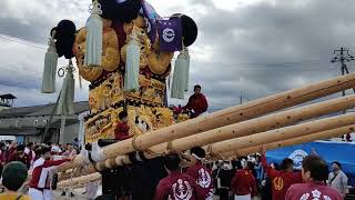 ‎【HD高画質】新居浜太鼓祭り 中須賀入り 開始直前 中須賀 西原 太鼓台 令和4年 2022年10月‎18日