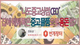 투잡,부업! 안 쓰는 물건으로 300만원 벌기, 번개장터 중고 거래 마스터편 \