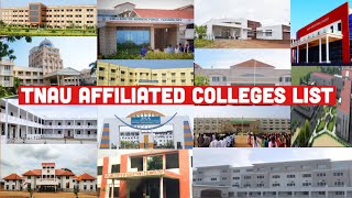 TNAU Affiliated Colleges List