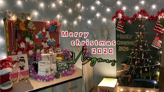 Christmas Vlog// 圣诞节 DIY Deco // A simple idea for decorating Christmas tree from recycle materials