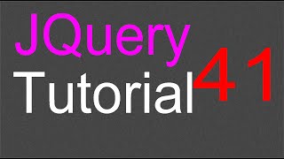 jQuery Tutorial for Beginners - 41 - Message box