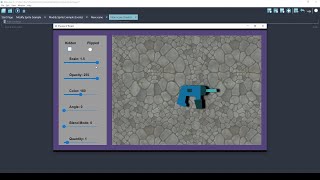 GDevelop sprite demonstration