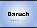 How To Pronounce Baruch