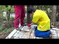 【70万ボロ家】パーゴラって素人で建てれんのっ！？2人だけで挑戦！bbqスペースの屋根を作ってみた！前編！ 74