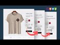 Product Has Many Different Prices with HTML CSS & Javascript | ECommerce Website