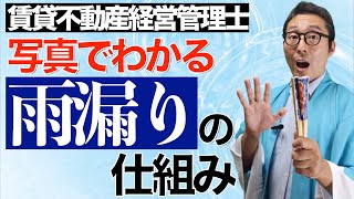 【写真で見るとよくわかる！】賃貸不動産経営管理士試験に出た「雨漏り」の原因箇所について写真を見ながらわかりやすく初心者向けに解説講義。