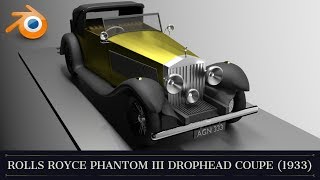 Rolls Royce Phantom III Drophead Coupe (1933) -- Blender 360º