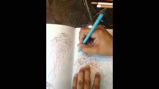 Creating bubbles with colored pencil (HD)