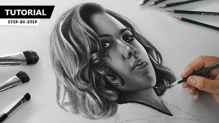 Drawing the Black Widow | Portrait Tutorial for BEGINNERS