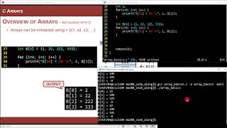 8.1(a) - Introduction to Arrays in C