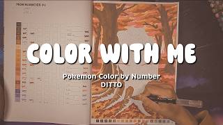 COLOR WITH ME | Pokémon Mystery Coloring / Color by Number | Ditto