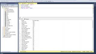 MS SQL tutorial on an introduction to aggregate functions (COUNT and SUM).