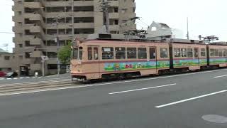 【路面電車動画】広島電鉄２９９　つりかけの音　３０００形　3008