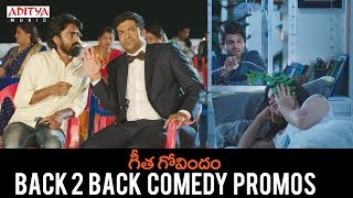 Geetha Govindam Back 2 Back Comedy Promos || Vijay Devarakonda, Rashmika Mandanna