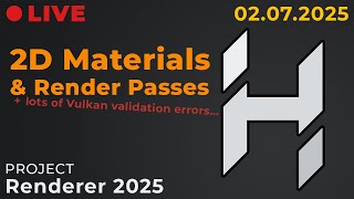 2D Renderer Materials & Fixing Vulkan Validation Errors // Hazel Engine Stream (02.07.2025)