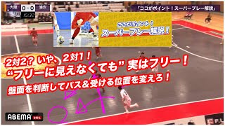 2対2？いや、2対1！“フリーに見えなくても”実はフリー！盤面を判断してパス＆受ける位置を変えろ！★解説：稲葉洸太郎 ★ゲスト：MAKIHIKA【ここがポイント！スーパープレー解説】