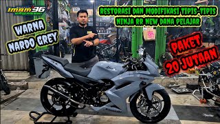 Finish Restorasi Dan Modifikasi Tipis-Tipis Ninja RR New Warna Nardo Grey Paket 20 jutaan