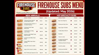 Firehouse Subs Menu With Prices And Pictures (Updated: May 2026)