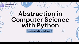 YCS Abstractions in Python Tutorial