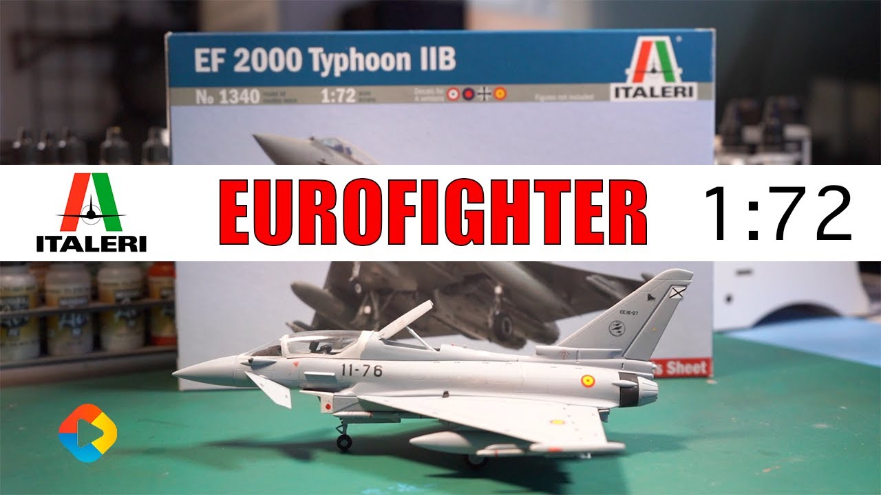 MAQUETA ITALERI EF 2000 (EUROFIGHTER ) TYPHOON IIB | ESCALA 1:72 | EN ...