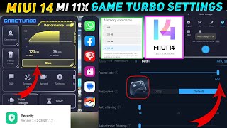 MIUI 14 Game Turbo 7.4.2 Best Settings ✅💥 60Fps No Lag Mi 11x Game Turbo Settings 👍