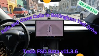 Tesla FSD Beta 11.3.6 in Downtown Bellingham: Epic FAIL or Fluke?