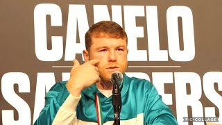 CANELO ON BREAKING BJ SAUNDERS ORBITAL BONE "IS HARD TO CONTINUE, HE CAN'T RISK HIS LIFE LIKE THAT