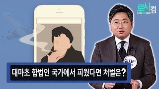 대마초 합법인 국가에서 피웠다면 국내 들어와도 처벌 안 받는다? 대마초 피우지 않고 소지만 했다면? 마약과 관련해 유의할 점?