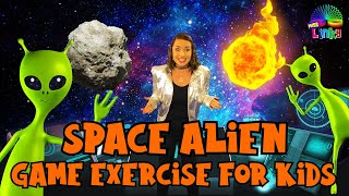 Space Alien Game Exercise for Kids | Learn about the Solar System | Indoor Workout for Children