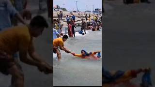 Viral High Tide Scene 😲😱 Digha Sea Beach 🌊 🏖️ #shortsyoutube #viral #highspeed #waves #beachview