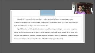 Data Encryption Standard Lab Activity