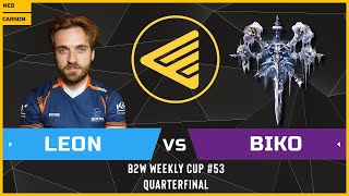 WC3 - B2W Weekly Cup #53 - Quarterfinal: [HU] Leon vs Biko [UD]