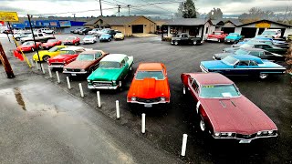 Classic American Muscle Car Lot Inventory Walk Maple Motors Updated List 3/7/22 Vintage Oldschool