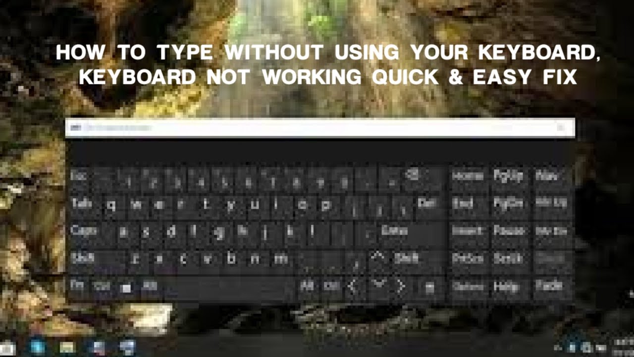 How To Fix Laptop Keyboard Not Working Quick & Easy Fix | How To Type ...