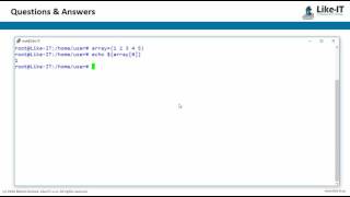 bash how to print array