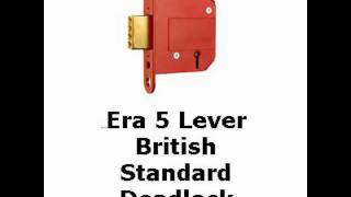 5 Lever British Standards Deadlocks from Locktrader