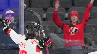 Highlights from Canada vs. Latvia at the 2024 IIHF World Junior Championship