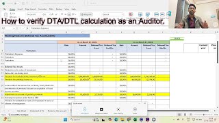 How to verify the calculation of DTA \u0026 DTL in the financial as an auditor