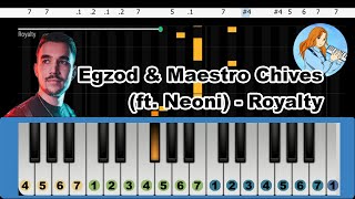 Egzod \u0026 Maestro Chives - Royalty (ft. Neoni) Pianika/Melodica Tutorial