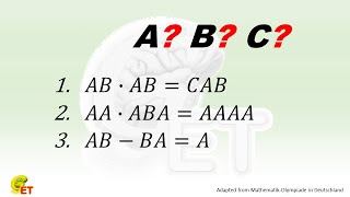 德国奥数试题 - 每个字母是什么数字? -50001