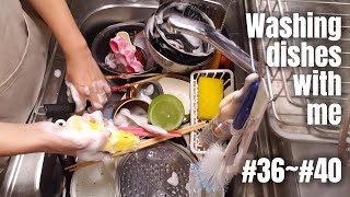 #36~#40総集編 【キッチンリセット】ひたすら洗い物をします/Washing dishes with me.