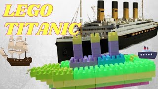 KAPAL LEGO | CARA MEMBUAT KAPAL TITANIC DARI LEGO | MEMBUAT PERAHU DARI LEGO | CARA MEMBENTUK LEGO