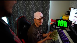 I SURPRISED SANTEA WITH $10,000 DOLLARS JUST CAUSE HES A GOOD GUY!!! *EMOTIONAL*