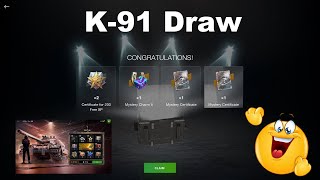 WoT Blitz K-91 Burn Draw - LOL!!! Got 2 Tanks for Free with 1 Attempt!!! Lucky winner