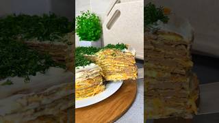 Дуже ніжний печінковий тортик, готуться легко та просто😍#reels #shorts #cooking #foryou #food