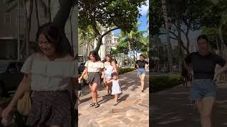 HAWAII TRAVEL - Walking the Street in WAIKIKI #aloha #shorts #waikikibeach